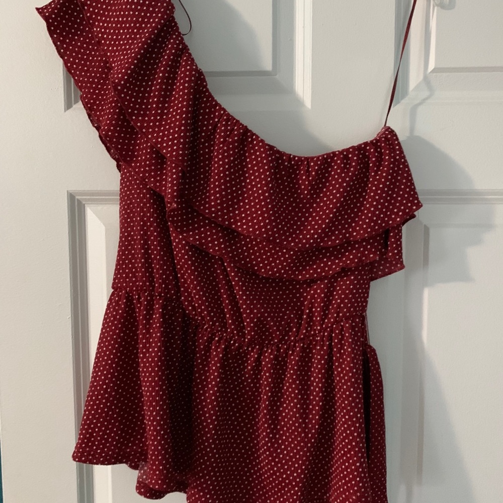 Anthropology One Shoulder Blouse